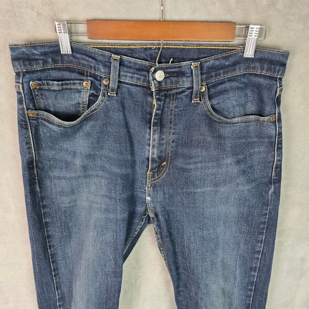 Levis 510 Skinny Fit Jeans Mens 34x34 Dark Wash Indigo Stretch‎ Denim 05510-0721